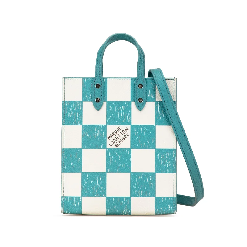 Yves Saint Laurent tote bags for workBlue Louis Vuitton Damier Checkerboard Sac Plat XS Satchel