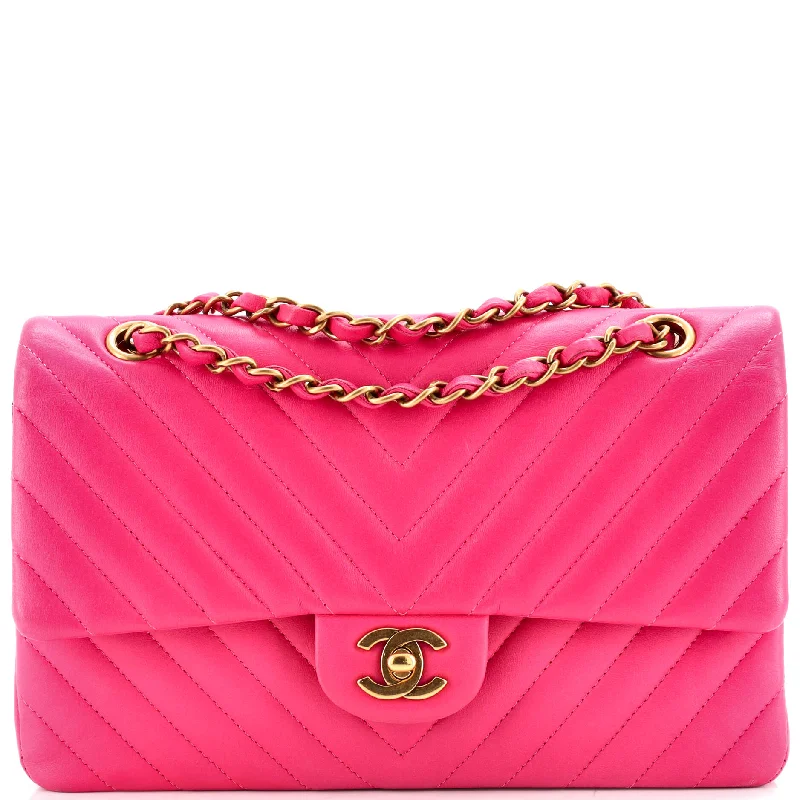 Yves Saint Laurent mini bags with chain strapsClassic Double Flap Bag Chevron Lambskin Medium