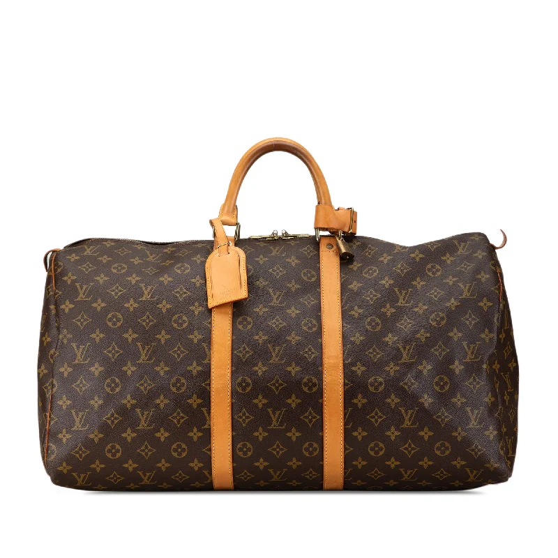 Yves Saint Laurent bags with smooth leather finishBrown Louis Vuitton Monogram Keepall 55 Travel Bag