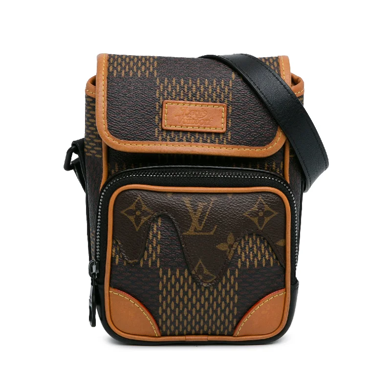 Yves Saint Laurent designer bags with gold hardwareBrown Louis Vuitton Nigo Giant Damier Ebene Monogram Nano Amazone Crossbody Bag