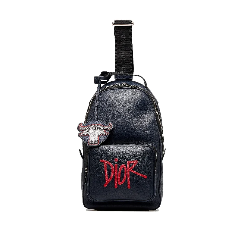 Yves Saint Laurent tote bags for workBlue Dior x Shawn Stussy Year of the Ox Sling Backpack