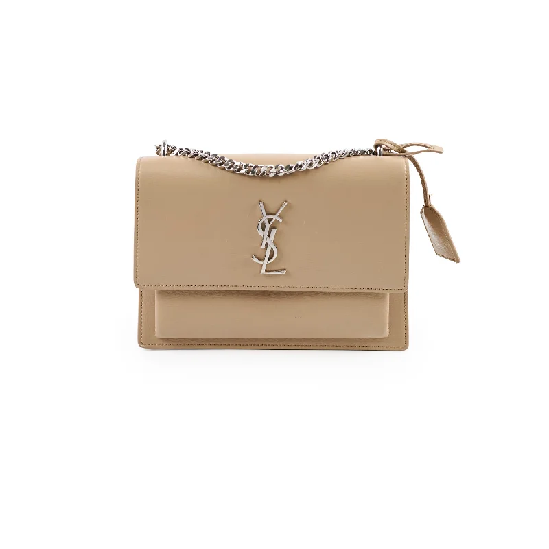 Yves Saint Laurent satchel bags for womenSaint Laurent Small Sunset Beige