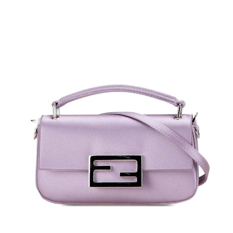 Yves Saint Laurent mini bags with chain strapsPurple Fendi Silk Baguette Phone Pouch Satchel