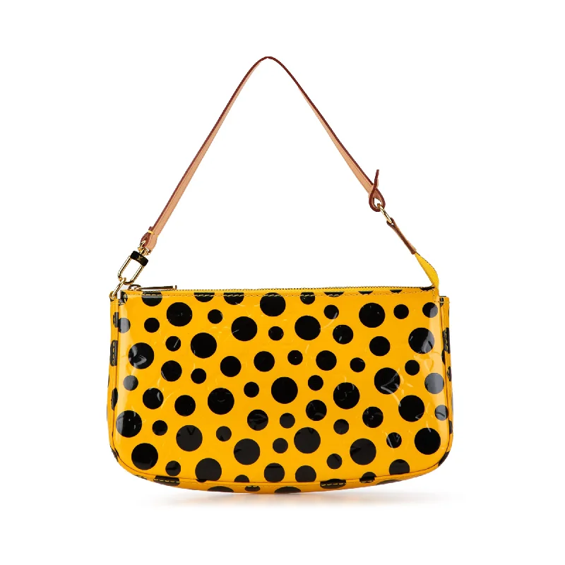 Yves Saint Laurent bags with smooth leather finishYellow Louis Vuitton x Yayoi Kusama Monogram Vernis Dots Infinity Pochette Accessoires Shoulder Bag