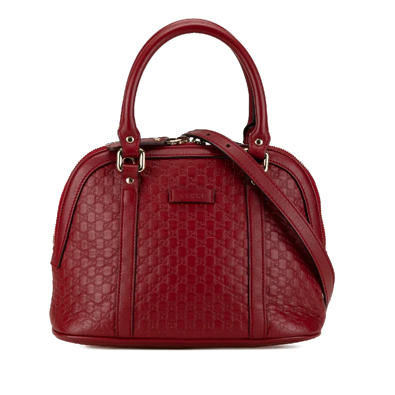 Yves Saint Laurent designer bags with gold hardwareRed Gucci Mini Microguccissima Dome Satchel