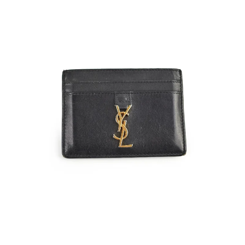 Yves Saint Laurent Rockstud bags for eveningSaint Laurent Black leather Cardholder