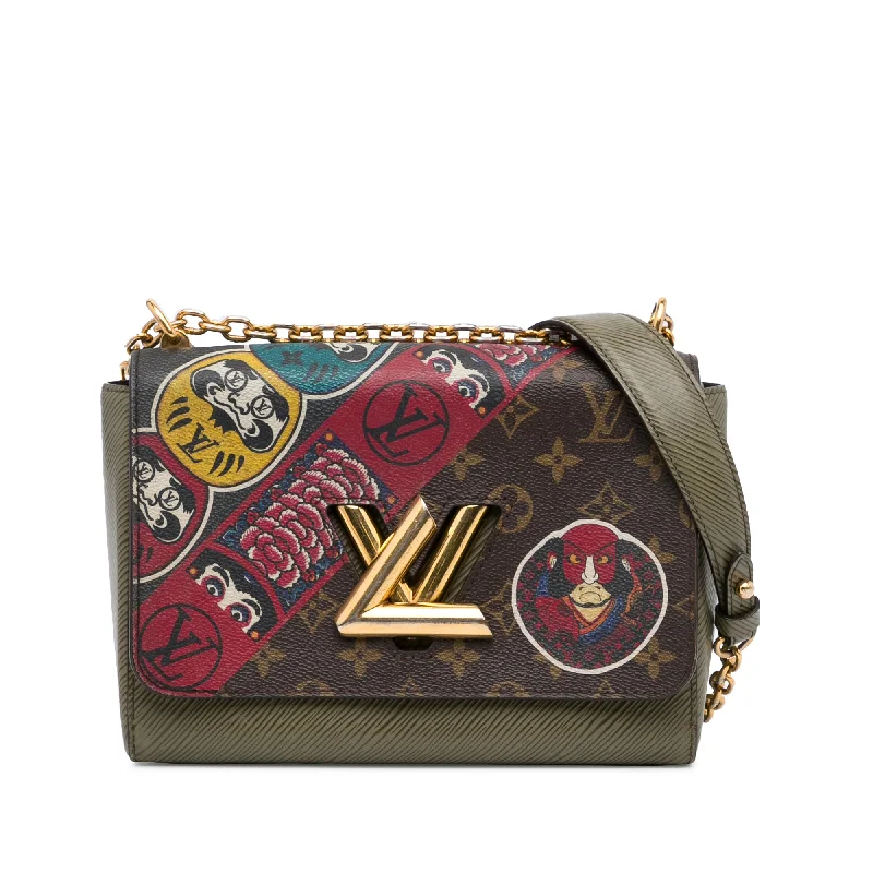 Yves Saint Laurent bags with bold metallic accentsGreen Louis Vuitton Monogram Boite Chapeaux Souple MM Crossbody Bag