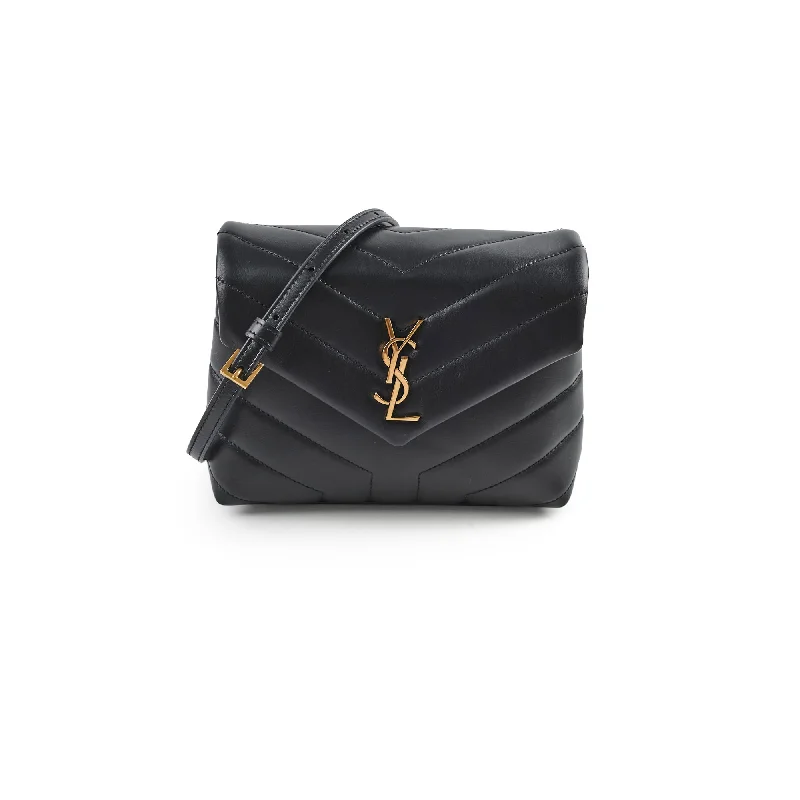 Yves Saint Laurent bags with iconic YSL logoSaint Laurent Toy Lou Lou Black