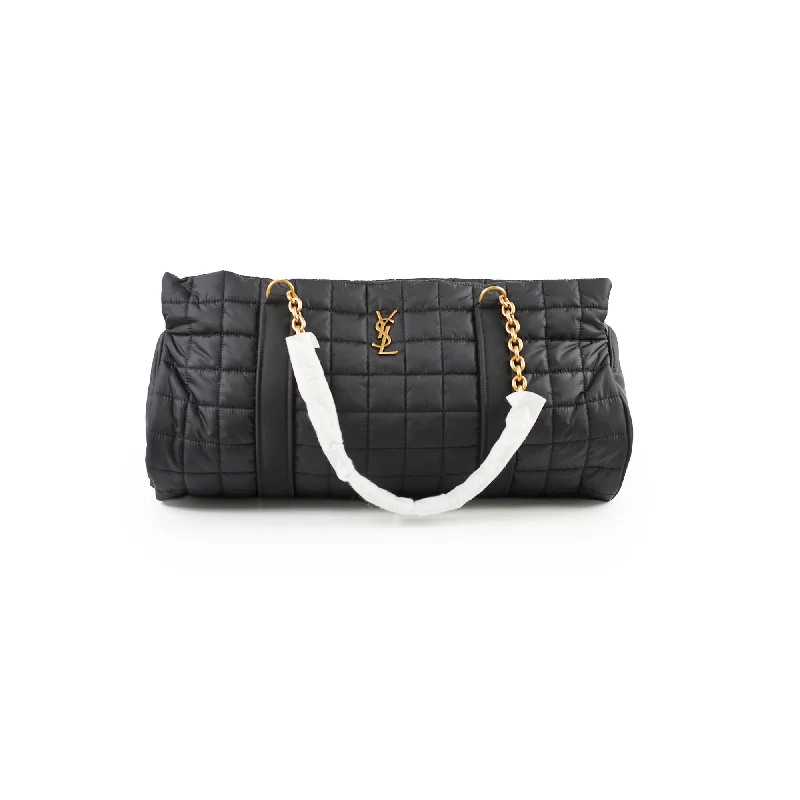 Yves Saint Laurent Rockstud bags for eveningSaint laurent Gloria Quilted Nylon Tote Black