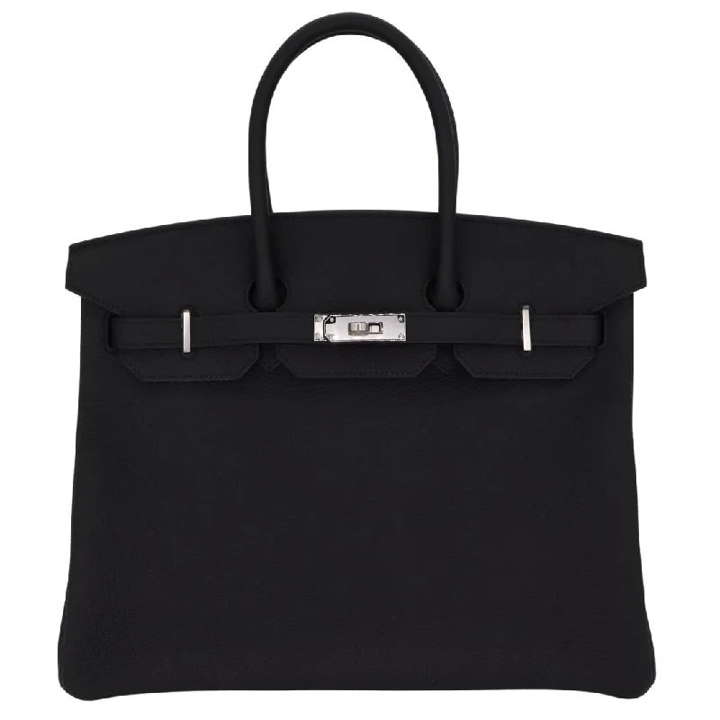 Hermes Birkin Bags with a Detachable Keychain HolderHermès 35cm Birkin Black Togo Leather Palladium Hardware