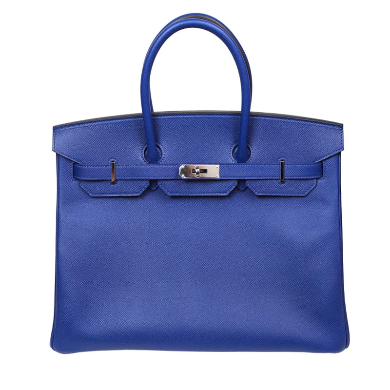 Hermes Birkin Bags in Matte Alligator Leather for a Sophisticated FinishHermès 35cm Birkin Bleu Electrique Epsom PHW