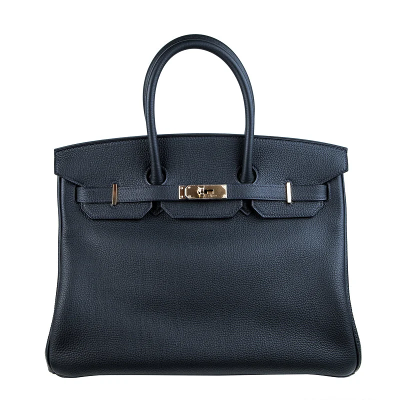 Hermes Birkin Bags in a Shiny Patent Leather Finish for a Glossy LookHermès 35cm Birkin Bleu Ocean Togo GHW