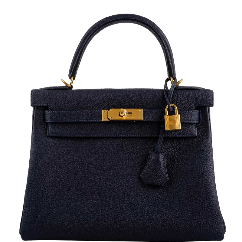 Hermès Kelly Bags in a light sky blue for a refreshing lookHermès Kelly 28 Retourne Blue Nuit Togo Gold Hardware - 2020, Y