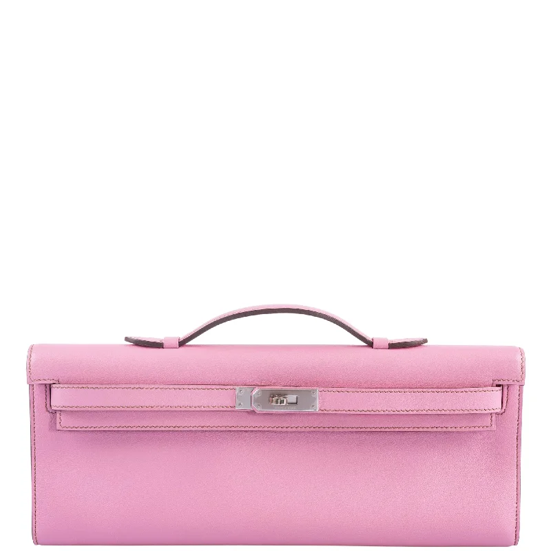 Hermès Kelly Bags in a soft pastel yellow for a fresh and feminine lookHermès Kelly Cut Bubblegum 5P Pink Swift Palladium Hardware