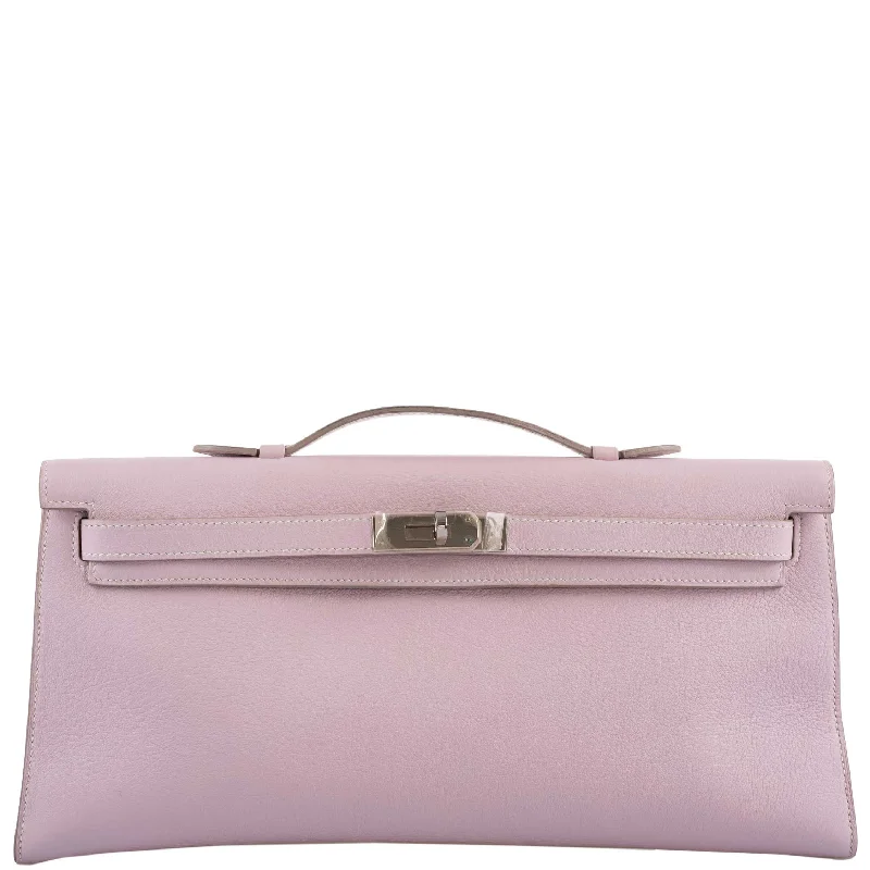 Hermès Kelly Bags with a contrast - colored interior liningHermès Kelly Longue Rose Dragee Evergrain with Palladium Hardware - 2007, K Square